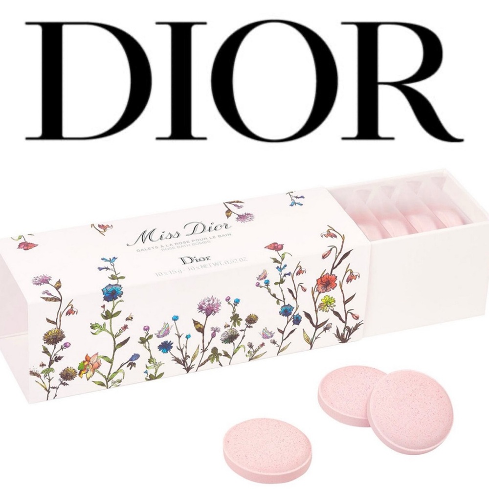 🌹NIB Miss Dior Rose Bath Bomb Set - Millefiori Couture
